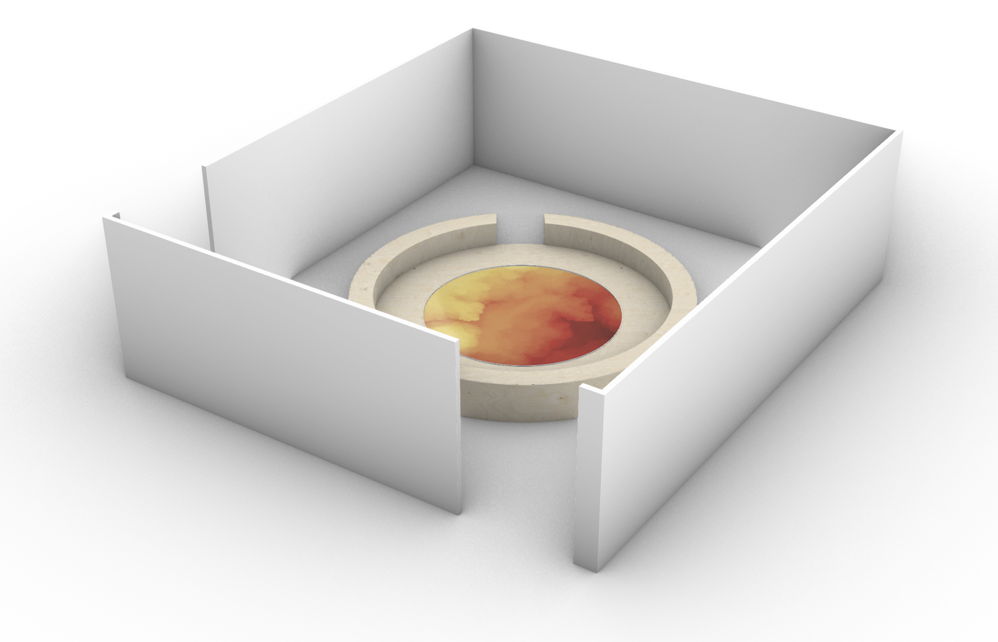 Single Body Many - Perspective view of the well installation